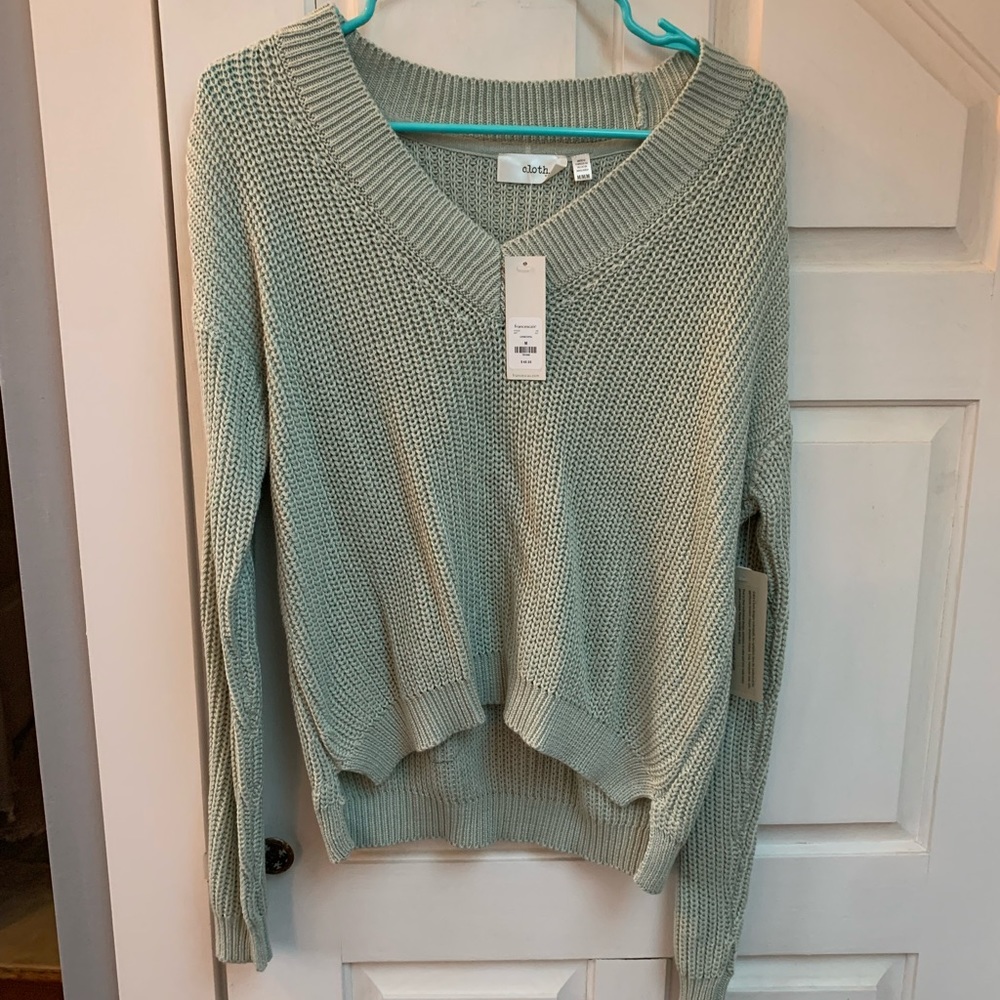 Mint Green Knit Sweater